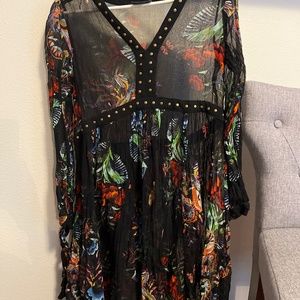 Anthropology swim suit coverup